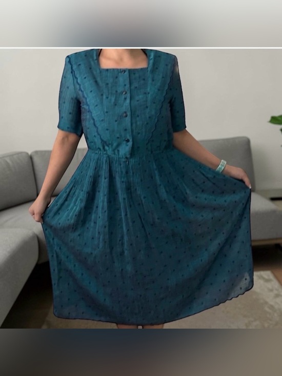 SOEN MODE Dresses & Skirts - HTF Vintage SOEN MODE Japanese Day Dress Size 11 Tea Party Western Prairie